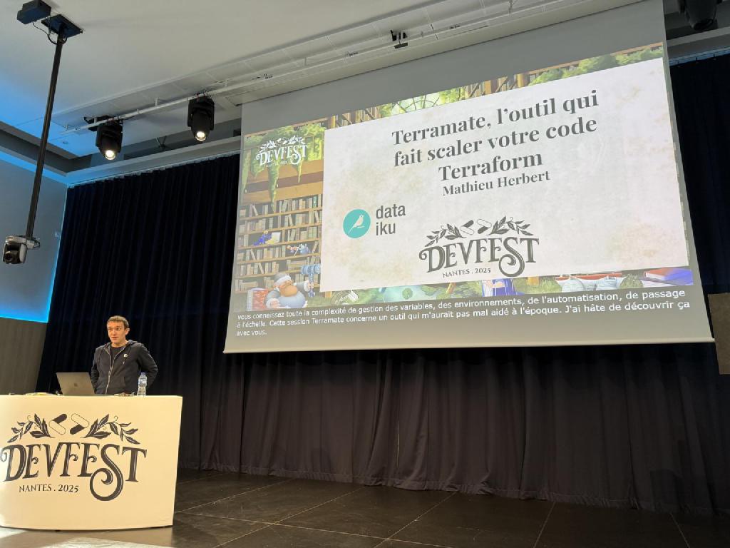 Terramate, l'outil qui fait scaler votre code Terraform by Mathieu HERBERT, in French