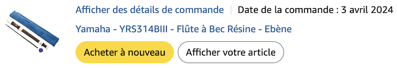 My first soprano recorder: Yamaha YRS-314BIII